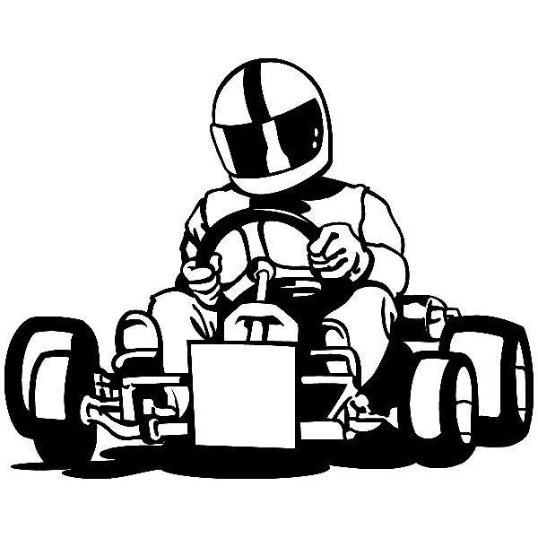 Stickers muraux: Karting