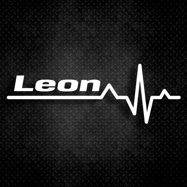 Autocollants: Cardiogramme Seat Leon