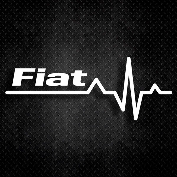 Autocollants: Cardiogramme Fiat