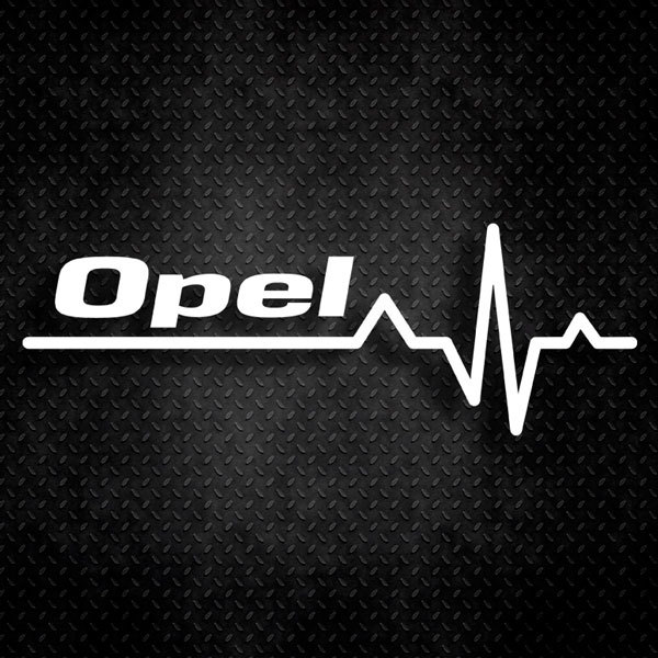 Autocollants: Cardiogramme Opel 0