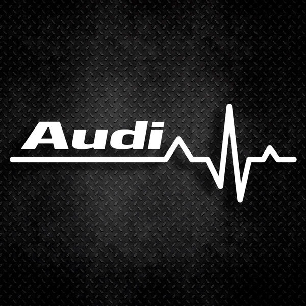 Autocollants: Cardiogramme Audi 0