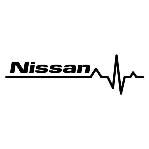 Autocollants: Cardiogramme Nissan