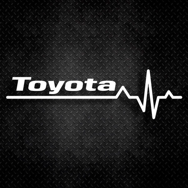 Autocollants: Cardiogramme Toyota