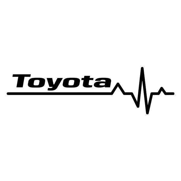 Autocollants: Cardiogramme Toyota