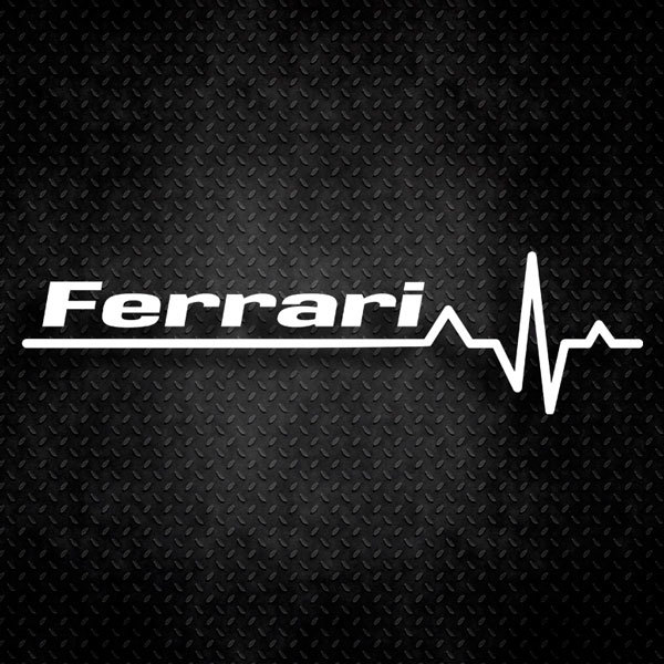 Autocollants: Cardiogramme Ferrari 0