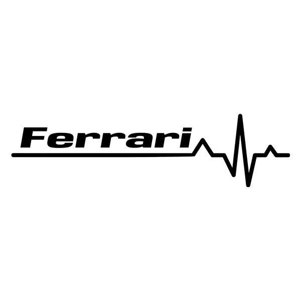 Autocollants: Cardiogramme Ferrari