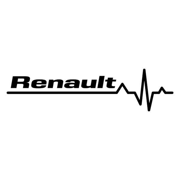 Autocollants: Cardiogramme Renault