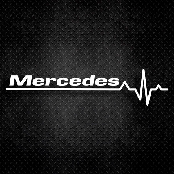 Autocollants: Cardiogramme Mercedes