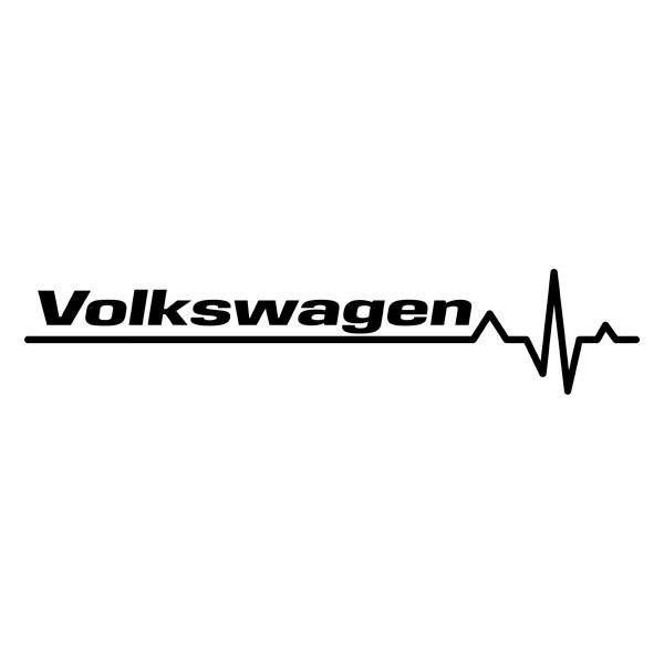Autocollants: Cardiogramme Volkswagen
