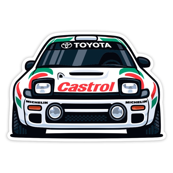 Autocollants: Voiture de Rallye Toyota Celica Castrol