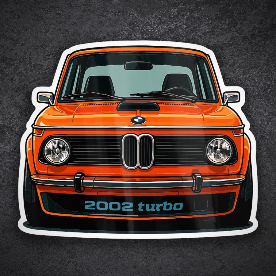 Autocollants: Voiture BMW 2002 Turbo