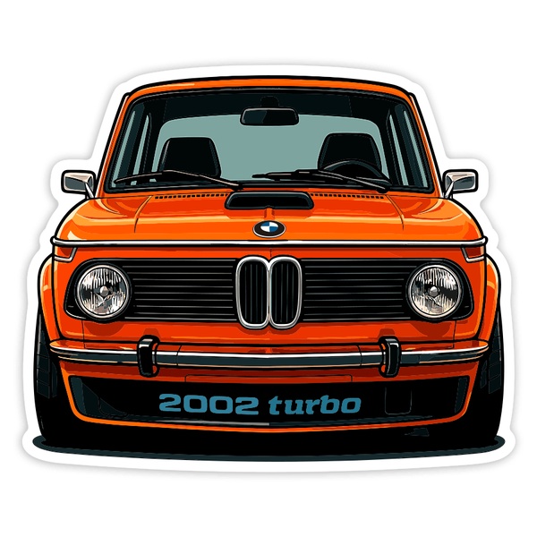 Autocollants: Voiture BMW 2002 Turbo