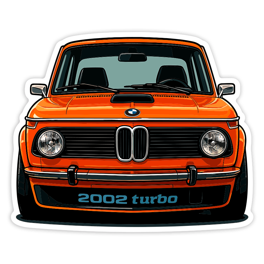 Autocollants: Voiture BMW 2002 Turbo