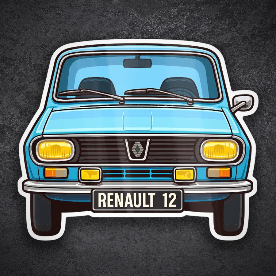 Autocollants: Voiture Renault 12