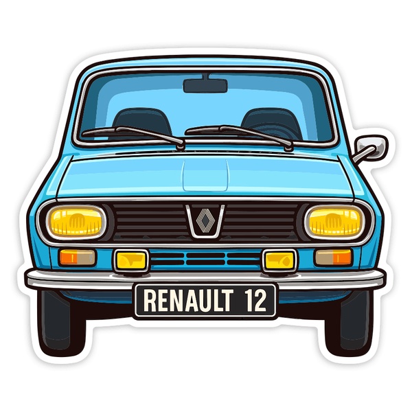 Autocollants: Voiture Renault 12