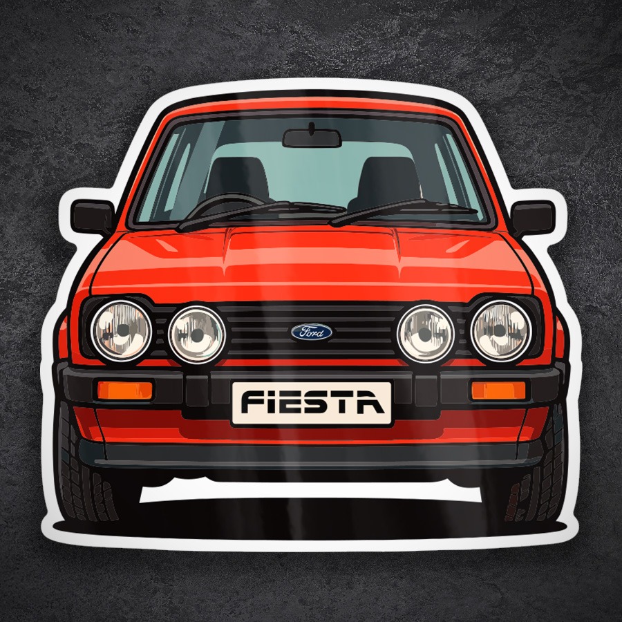Autocollants: Voiture Classique Ford Fiesta