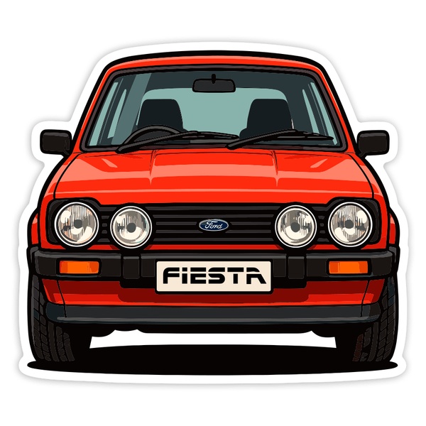 Autocollants: Voiture Classique Ford Fiesta