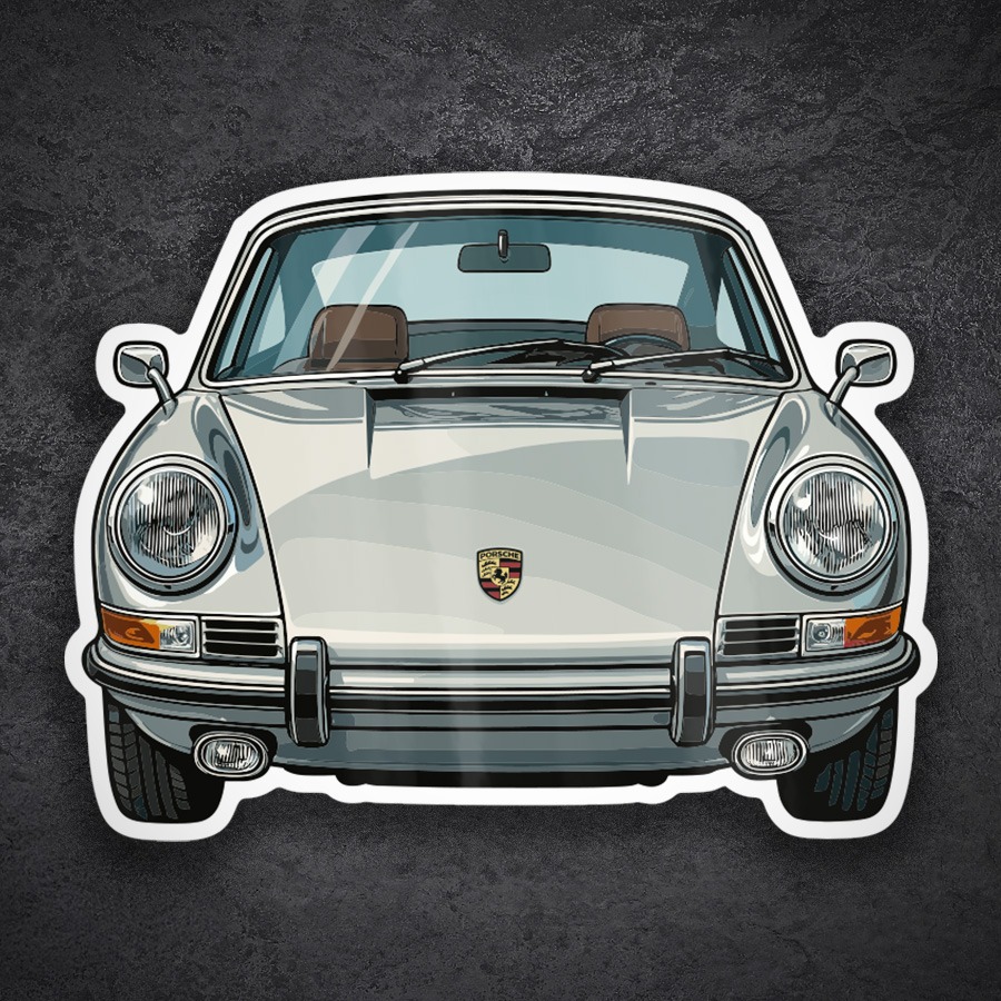 Autocollants: Voiture Classique Porsche 911