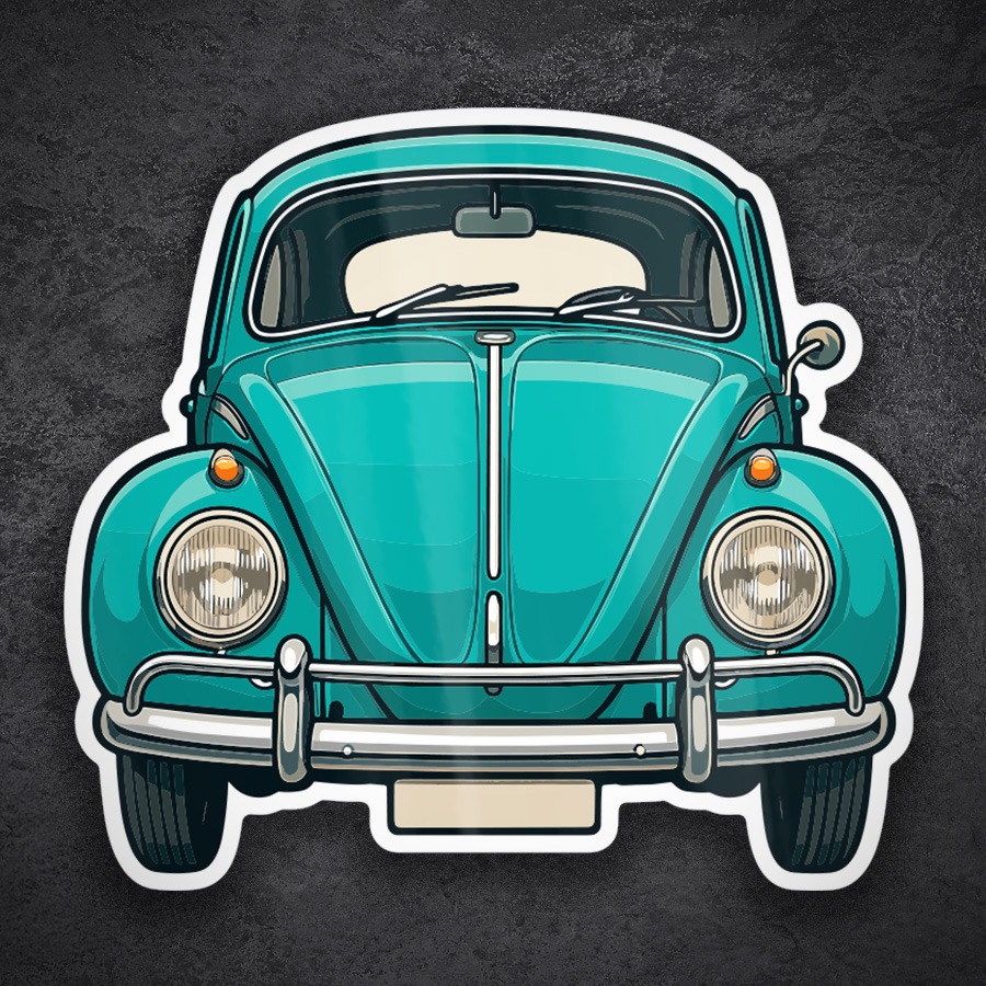 Autocollants: Voiture Volkswagen Coccinelle