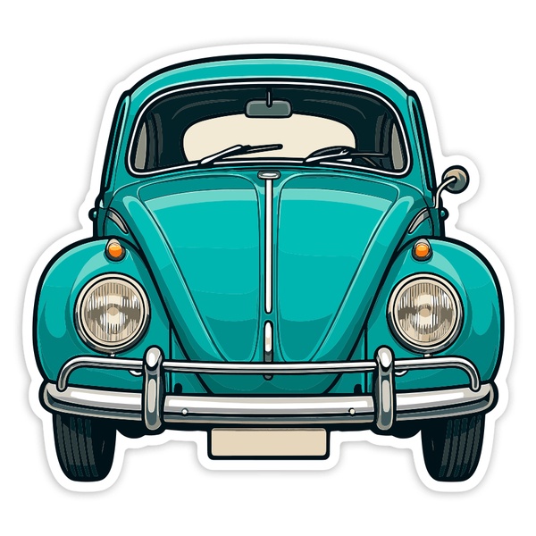 Autocollants: Voiture Volkswagen Coccinelle