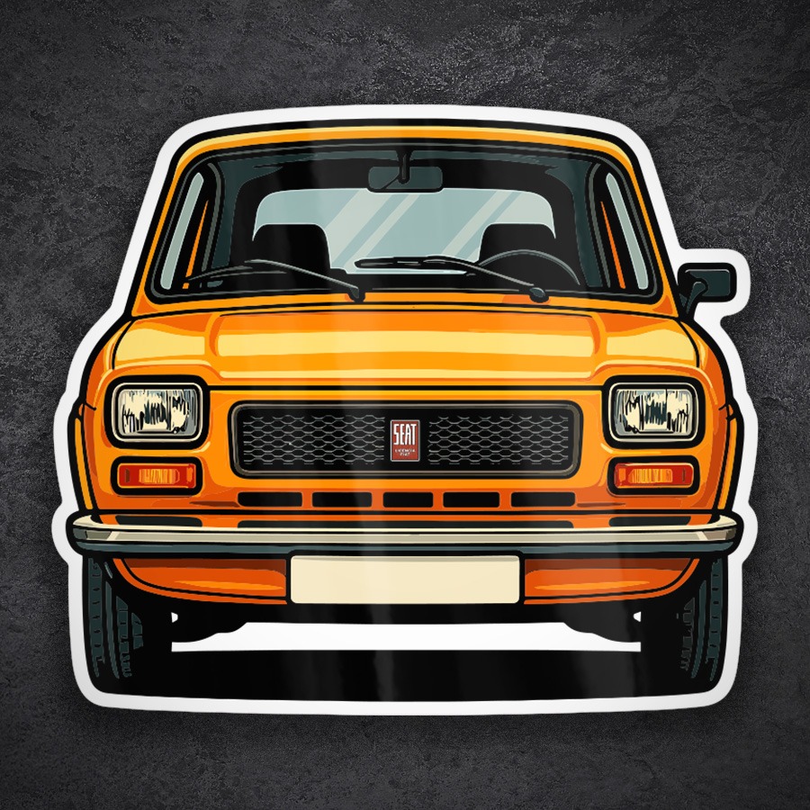 Autocollants: Voiture SEAT 127