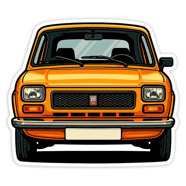 Autocollants: Voiture SEAT 127