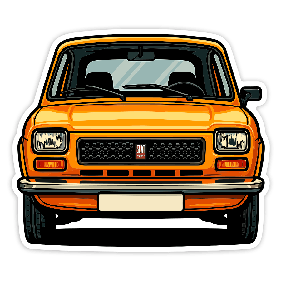 Autocollants: Voiture SEAT 127