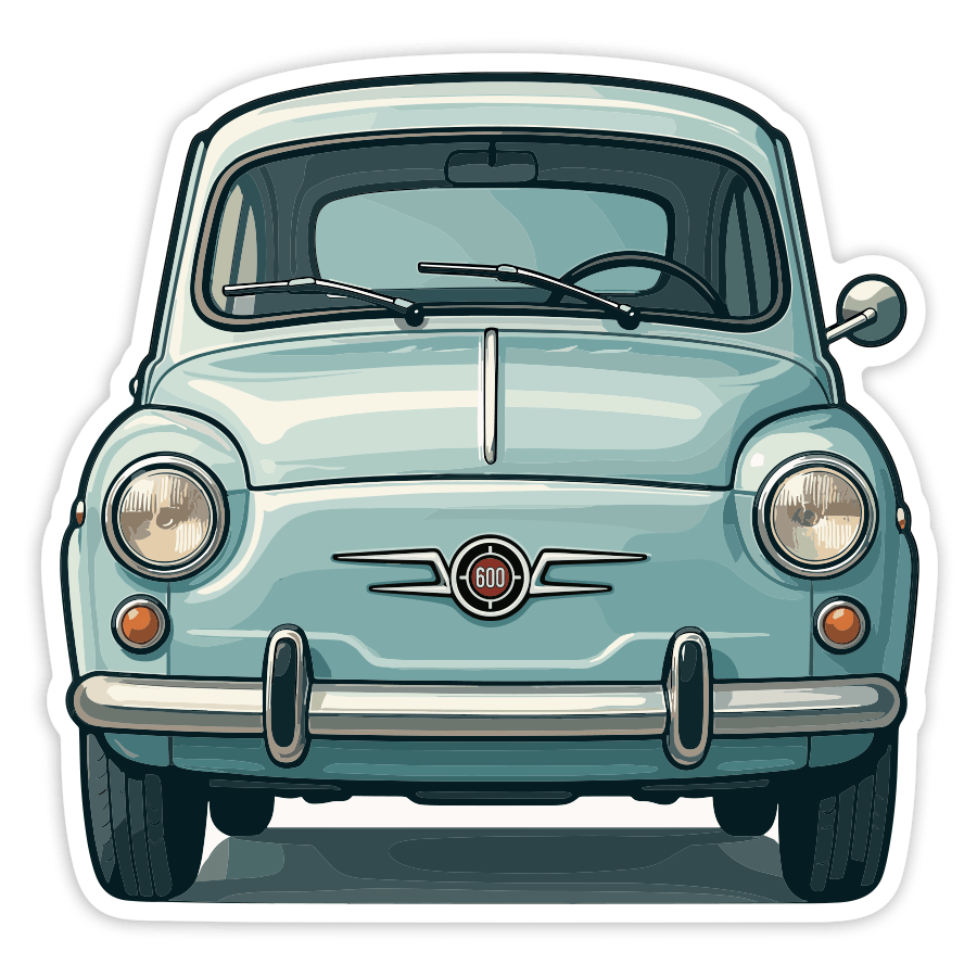 Autocollants: Voiture SEAT 600