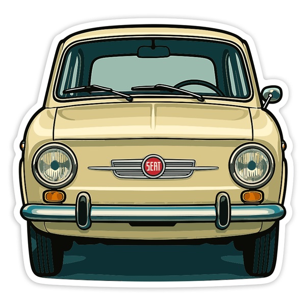 Autocollants: Voiture SEAT 850