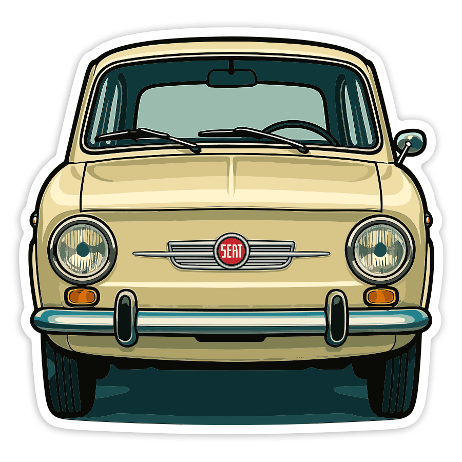 Autocollants: Voiture SEAT 850