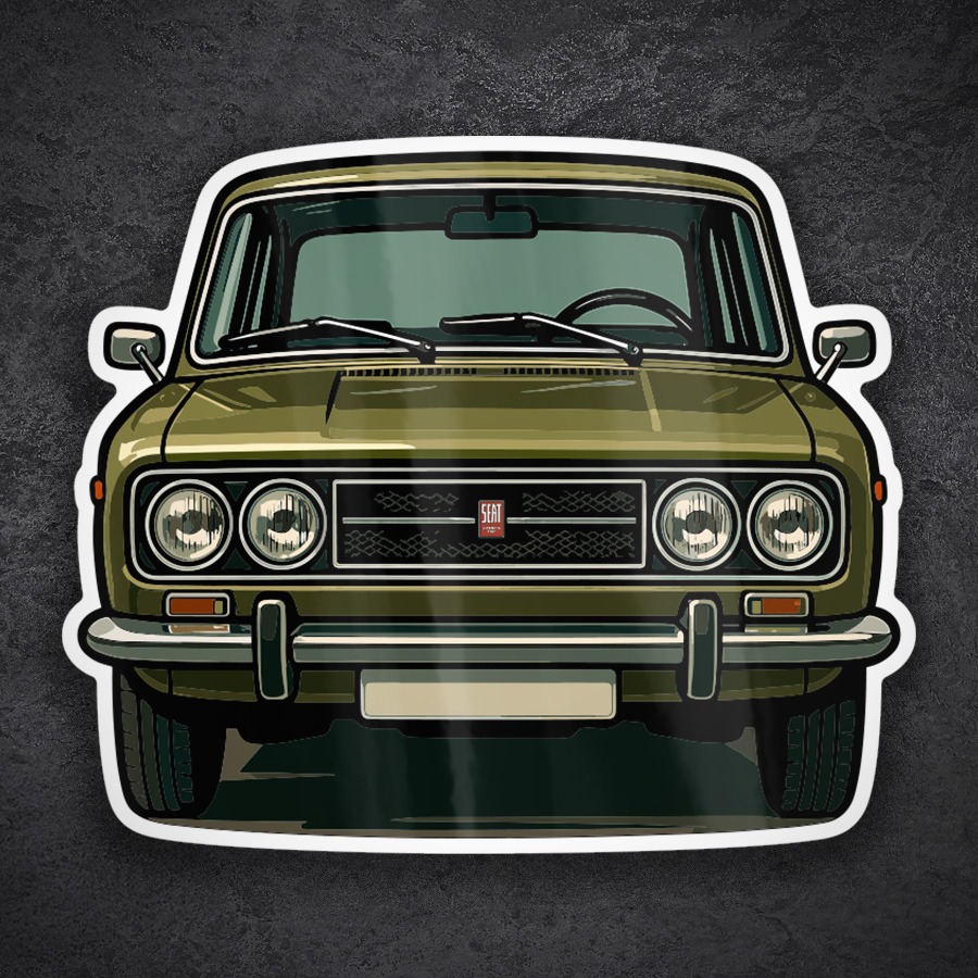 Autocollants: Voiture SEAT 124