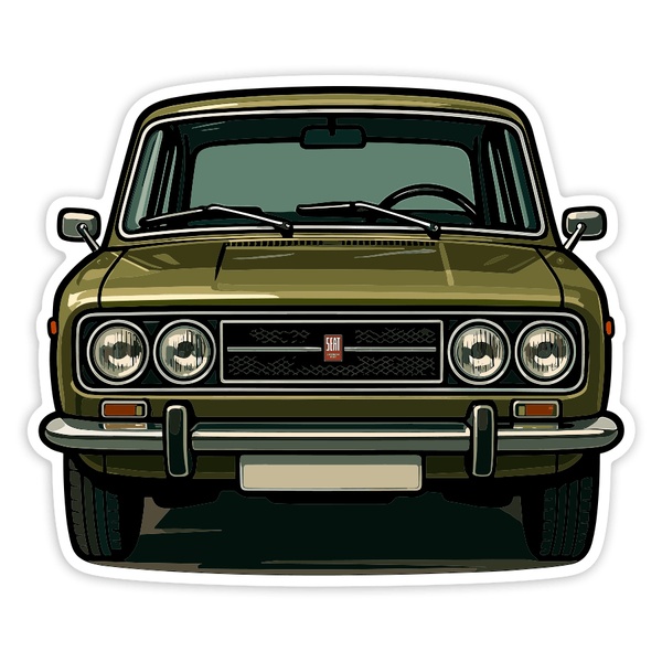 Autocollants: Voiture SEAT 124