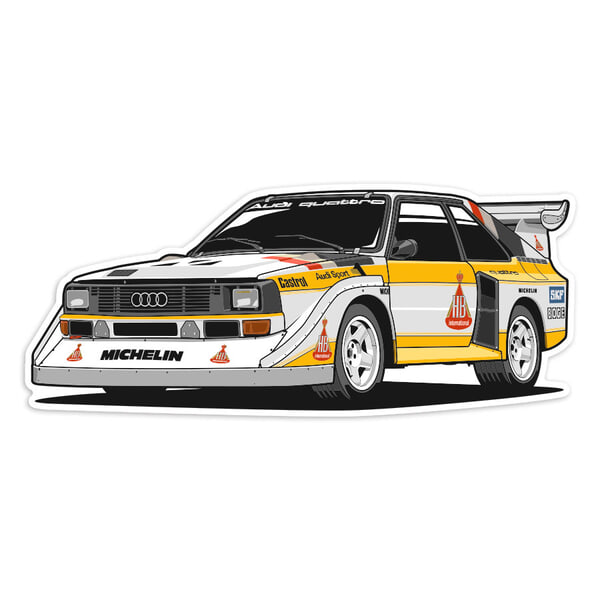 Autocollants: Audi Quattro S1 Groupe B
