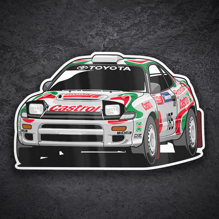 Autocollants: Toyota Celica ST185 Castrol