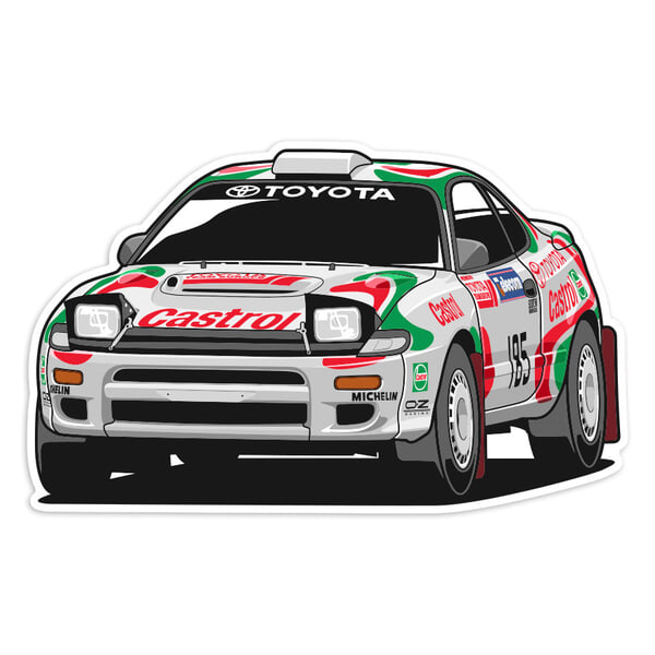 Autocollants: Toyota Celica ST185 Castrol