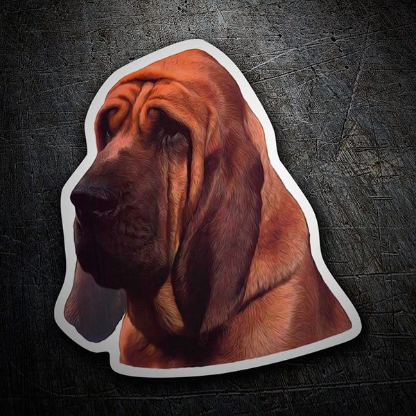 Autocollant Chien de Saint-Hubert | WebStickersMuraux.com