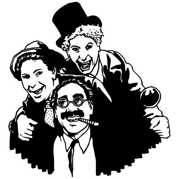 Stickers muraux: Marx Brothers