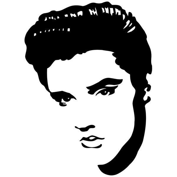 Stickers muraux: Elvis Presley Portrait