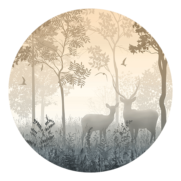 Stickers muraux: Cerf Dans la Forêt