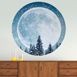 Stickers muraux: Pleine Lune dans la Forêt 3