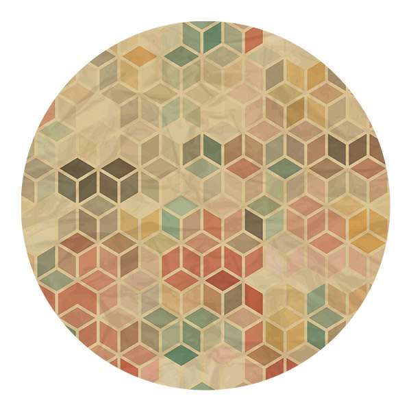 Stickers muraux: Cubes aux Couleurs Pastel