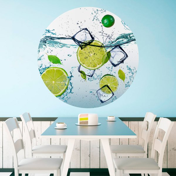 Stickers muraux: Limes avec des  glace