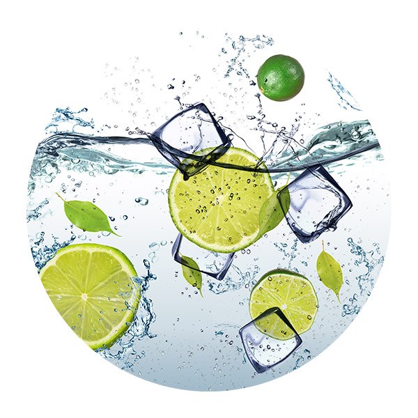 Stickers muraux: Limes avec des  glace