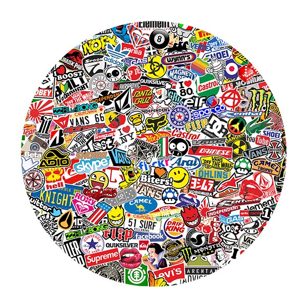 Stickers muraux: Collage  de marques