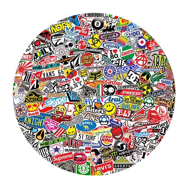 Stickers muraux: Collage  de marques