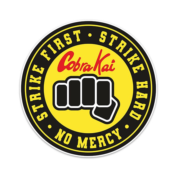 Stickers muraux: Cobra Kai Strike First Poing