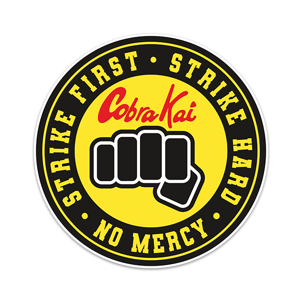 Stickers muraux: Cobra Kai Strike First Poing