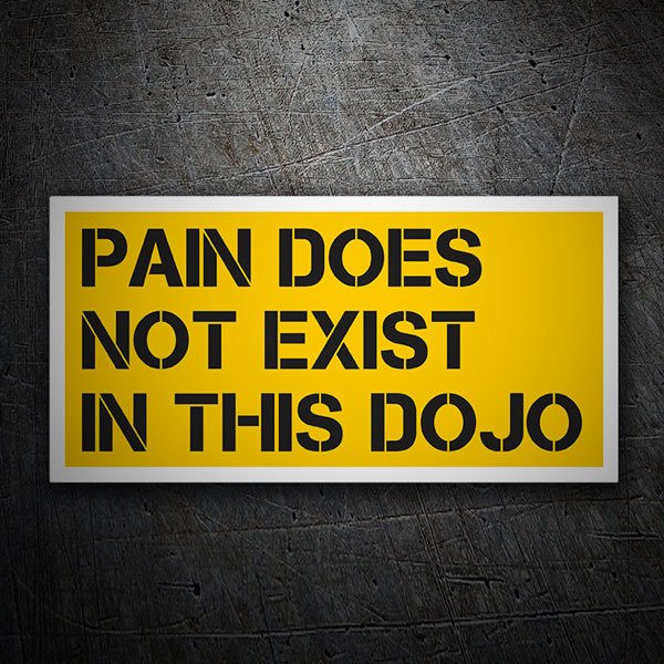 Autocollants: Cobra Kai Pain does not Exist in this Dojo