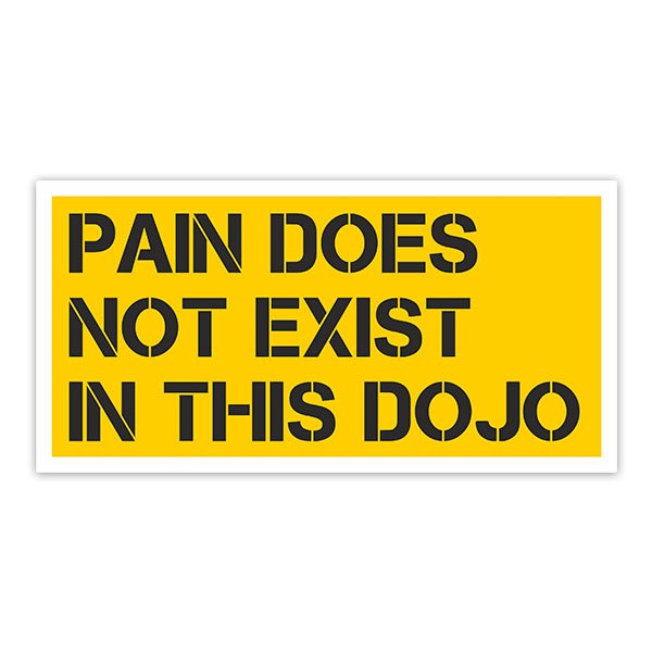 Autocollants: Cobra Kai Pain does not Exist in this Dojo