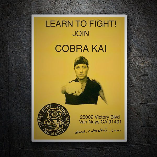 Autocollants: Cobra Kai Learn to Fight! 1